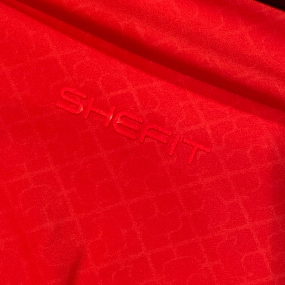 SHEFIT NWT Boss Leggings Luxe Large Red Coral Squat Proof High Rise Yoga Pants - Picture 9 of 16